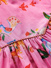 Boden Pink V-waist Woven Dress - Image 3 of 3