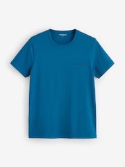 Emporio Armani Blue Core Logoband Crew Neck T-Shirts 2 Pack - Image 2 of 3