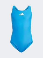 أزرق فاتح - بذلة سباحة سادة صغيرة بشعار adidas - صورة 1 من 5