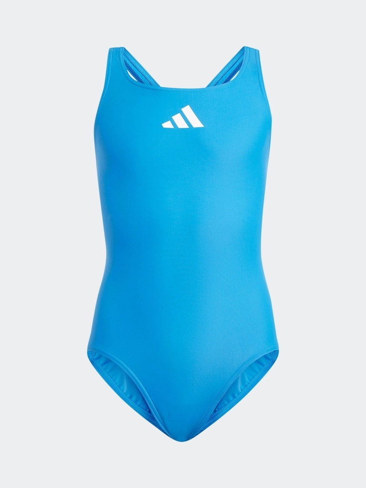 Hellblau - adidas Badeanzug mit kleinem Logo - Bild 1 von 5 Hellblau - adidas Badeanzug mit kleinem Logo - Bild 1 von 5