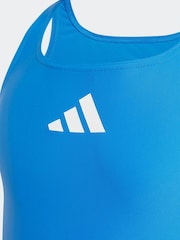 أزرق فاتح - بذلة سباحة سادة صغيرة بشعار adidas - صورة 3 من 5