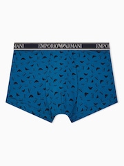Emporio Armani Blue Core Logoband Trunks 3 Pack - Image 2 of 6