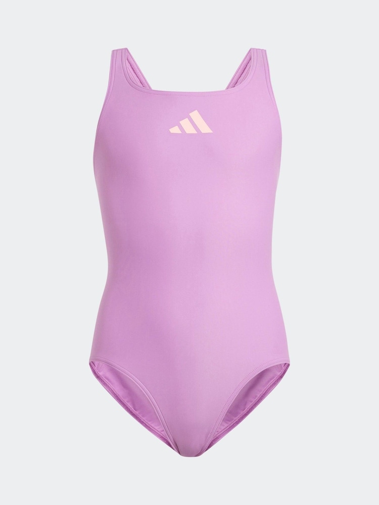 أرجواني - بدلة سباحة بشعار صغير من Adidas - صورة 1 من 5 أرجواني - بدلة سباحة بشعار صغير من Adidas - صورة 1 من 5