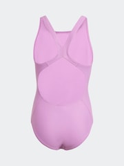 adidas Purple Small Solid Logo Swimsuit - Image 2 of 5