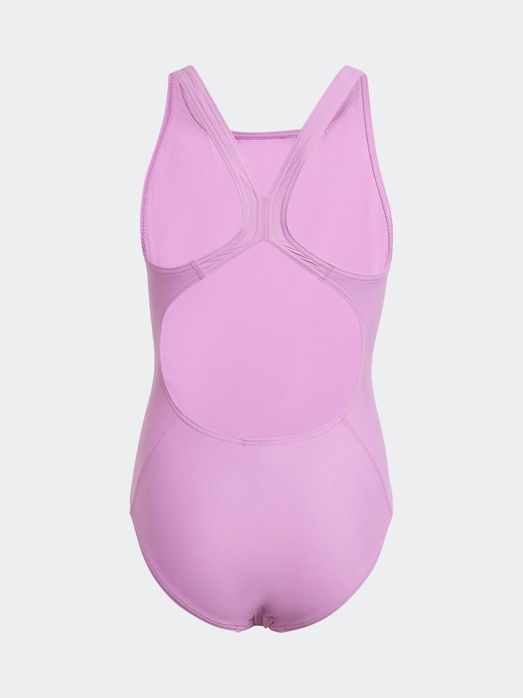 adidas Purple Small Solid Logo Swimsuit - Image 2 of 5