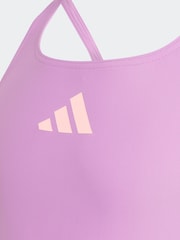 adidas Purple Small Solid Logo Swimsuit - Image 5 of 5