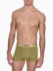 Emporio Armani Blue Bold Monogram Trunks 3 Pack - Image 2 of 6