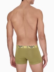 Emporio Armani Blue Bold Monogram Trunks 3 Pack - Image 3 of 6