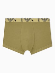 Emporio Armani Blue Bold Monogram Trunks 3 Pack - Image 4 of 6