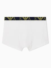 Emporio Armani Blue Bold Monogram Trunks 3 Pack - Image 5 of 6