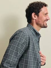 Pelēks - Charles Tyrwhitt dzintara krāsas liela izmēra rūtainais negludināmais tvīla pieguļošais krekls - Attēls 3 no 6