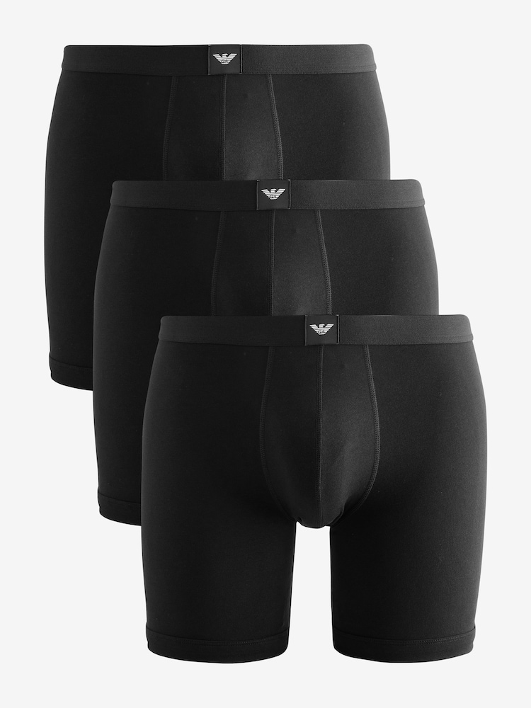 Emporio Armani Essential Logolabel Long Boxers 3 Pack - 4şəkildən 1 şəkil Emporio Armani Essential Logolabel Long Boxers 3 Pack - 4şəkildən 1 şəkil