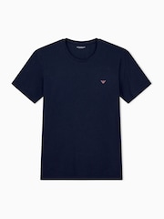 Emporio Armani Blue Endurance Crew Neck T-Shirts 2 Pack - Image 2 of 5
