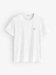 Bleu - Lot 2 de T-shirts Emporio Armani Coupe classique à logo - Image 2 de 3