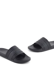 Emporio Armani Black Logo Pool Slide Ciabatta Pvc+Hf Logo Sandals - Image 3 of 5