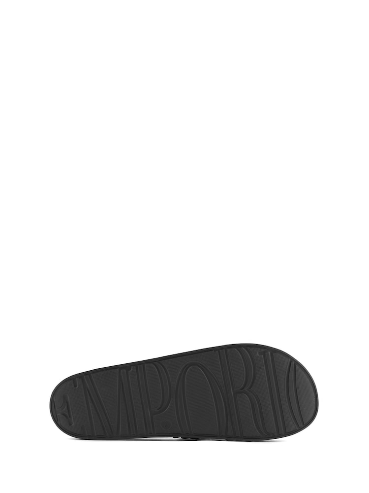 Emporio Armani Black Logo Pool Slide Ciabatta Pvc+Hf Logo Sandals - Image 5 of 5