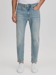 Reiss Light Blue Ordu R Relaxed Tapered Jeans - Image 1 of 6