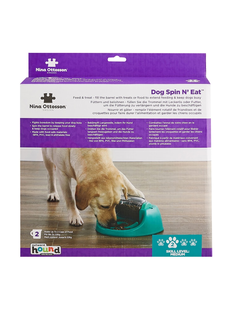 Rosewood Green Nina Ottosson Dog Spin N' Eat Dog Toy Challenge - Image 1 of 6