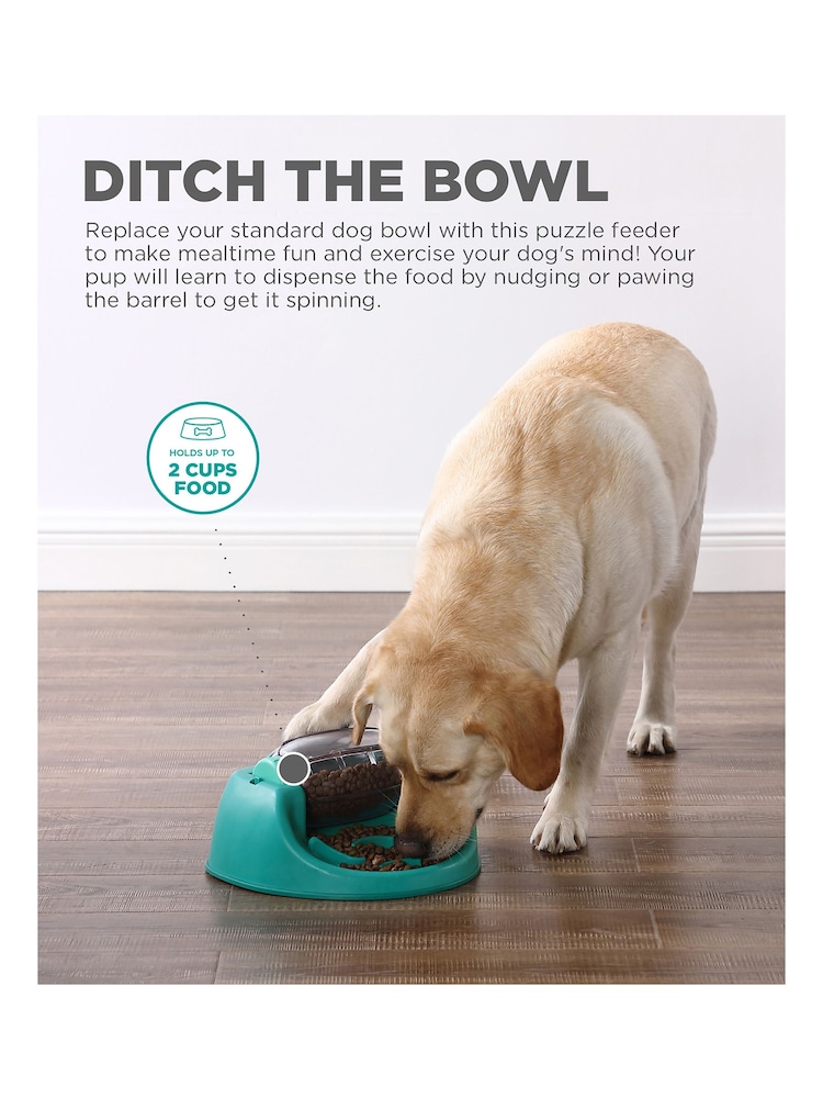 Rosewood Green Nina Ottosson Dog Spin N' Eat Dog Toy Challenge - Image 2 of 6