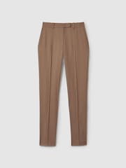 Reiss Mink Neutral Wren Petite Slim Fit Suit Trousers - Image 2 of 7