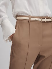 Reiss Mink Neutral Wren Petite Slim Fit Suit Trousers - Image 4 of 7