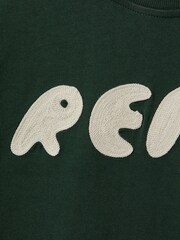 Reiss Hunting Green Sands Teen Crew Neck Motif T-Shirt - Image 4 of 4