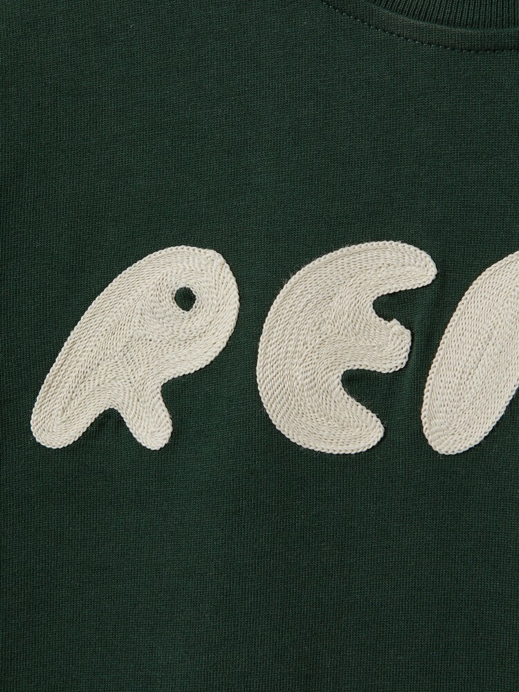 Reiss Hunting Green Sands Teen Crew Neck Motif T-Shirt - Image 4 of 4