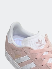 Roz - Pantofi sport cu elastic și închidere confortabilă Adidas Original Gazelle - Imaginea 10 din 10