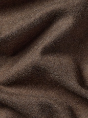 Brun - Ajustement régulier - Chemise en flanelle brossée Charles Tyrwhitt - Image 5 sur 5