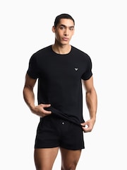 Emporio Armani Grey Endurance Crew Neck T-Shirts  2 Pack - Image 5 of 6