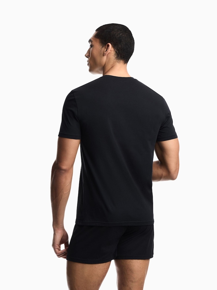 Emporio Armani Grey Endurance Crew Neck T-Shirts  2 Pack - Image 6 of 6