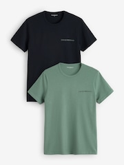 Emporio Armani Core Logoband Crew Neck T-Shirts 2 Pack - Larawan 1 ng 3