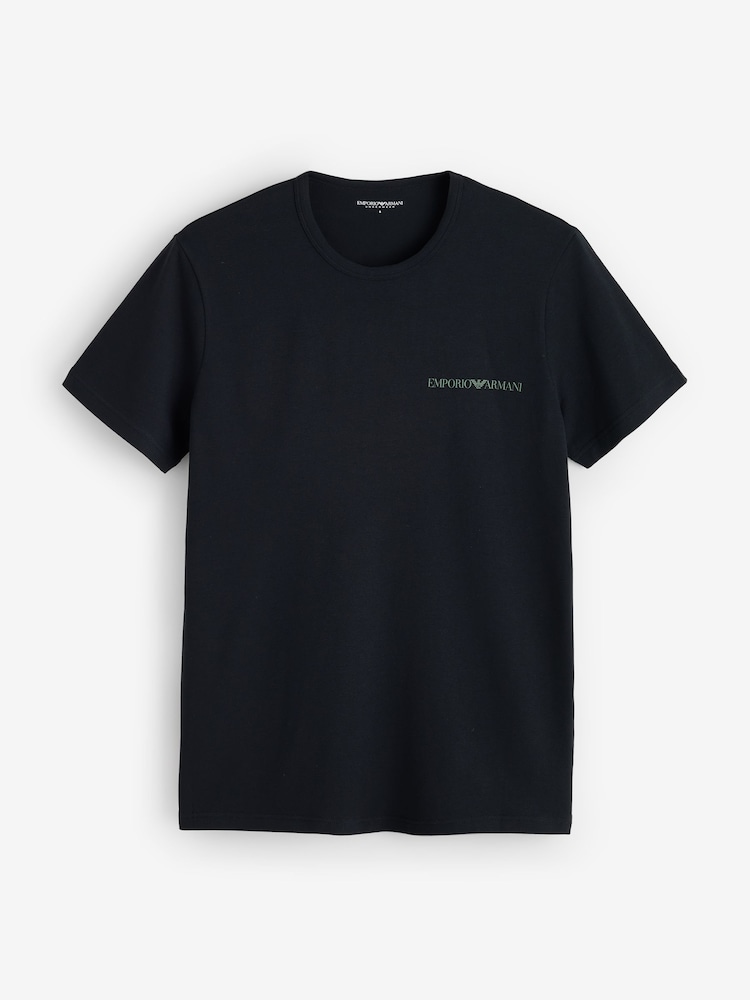 Emporio Armani Core Logoband Crew Neck T-Shirts 2 Pack - Larawan 3 ng 3