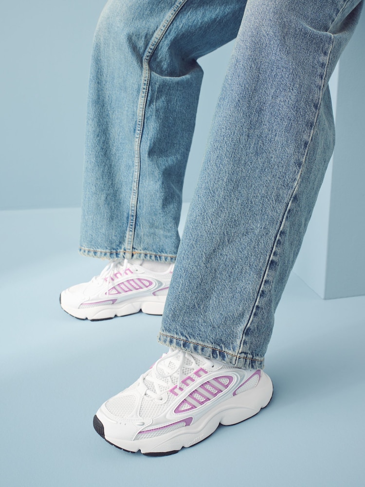 adidas Originals White Ozmillen Shoes - Image 3 of 8