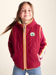 Tog 24 Red Ancon Shaun the Sheep Kids Insulated Quilted Gilet Microfleece Lining - Image 1 of 6