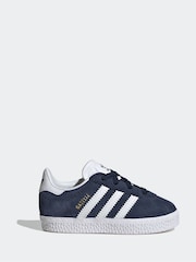adidas Originals Blue Gazelle Comfort Closure Elastic Trainers - Image 1 of 10