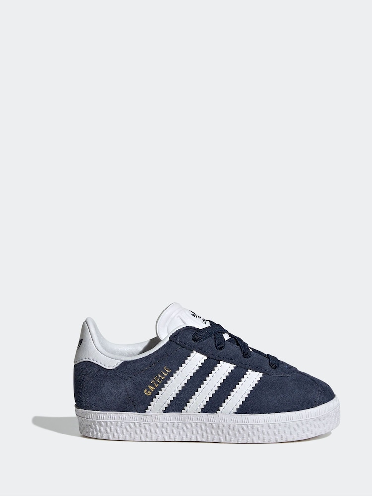 adidas Originals Blue Gazelle Comfort Closure Elastic Trainers - Image 1 of 10