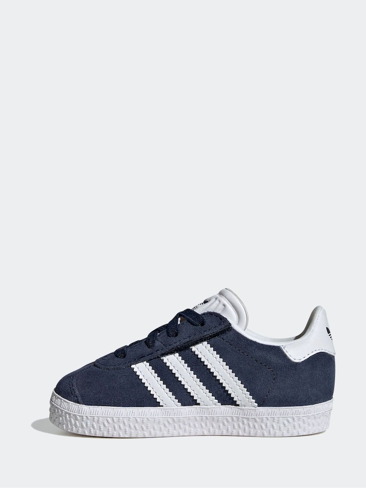adidas Originals Blue Gazelle Comfort Closure Elastic Trainers - Image 2 of 10