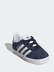 adidas Originals Blue Gazelle Comfort Closure Elastic Trainers - Image 3 of 10