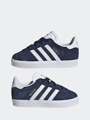 adidas Originals Blue Gazelle Comfort Closure Elastic Trainers - Image 6 of 10