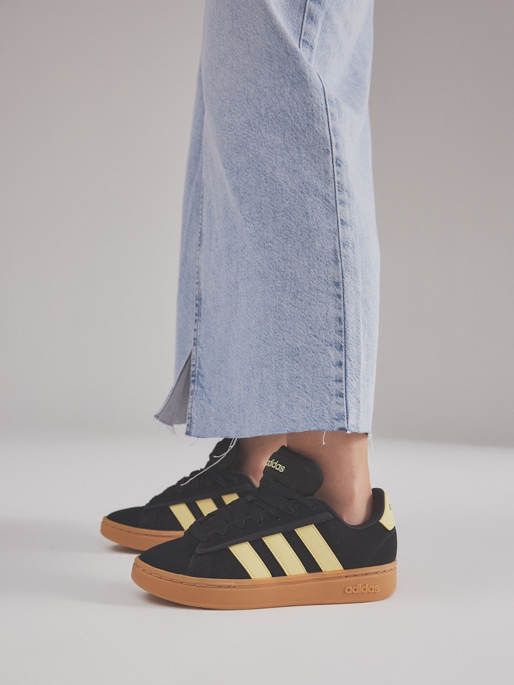 adidas Black Grand Court Alpha 00's Trainers - Image 6 of 18