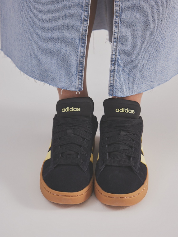 adidas Black Grand Court Alpha 00's Trainers - Image 7 of 18