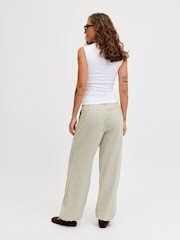 JJXX Green Stripe Linen Trousers - Image 2 of 7