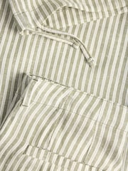 JJXX Green Stripe Linen Trousers - Image 5 of 7