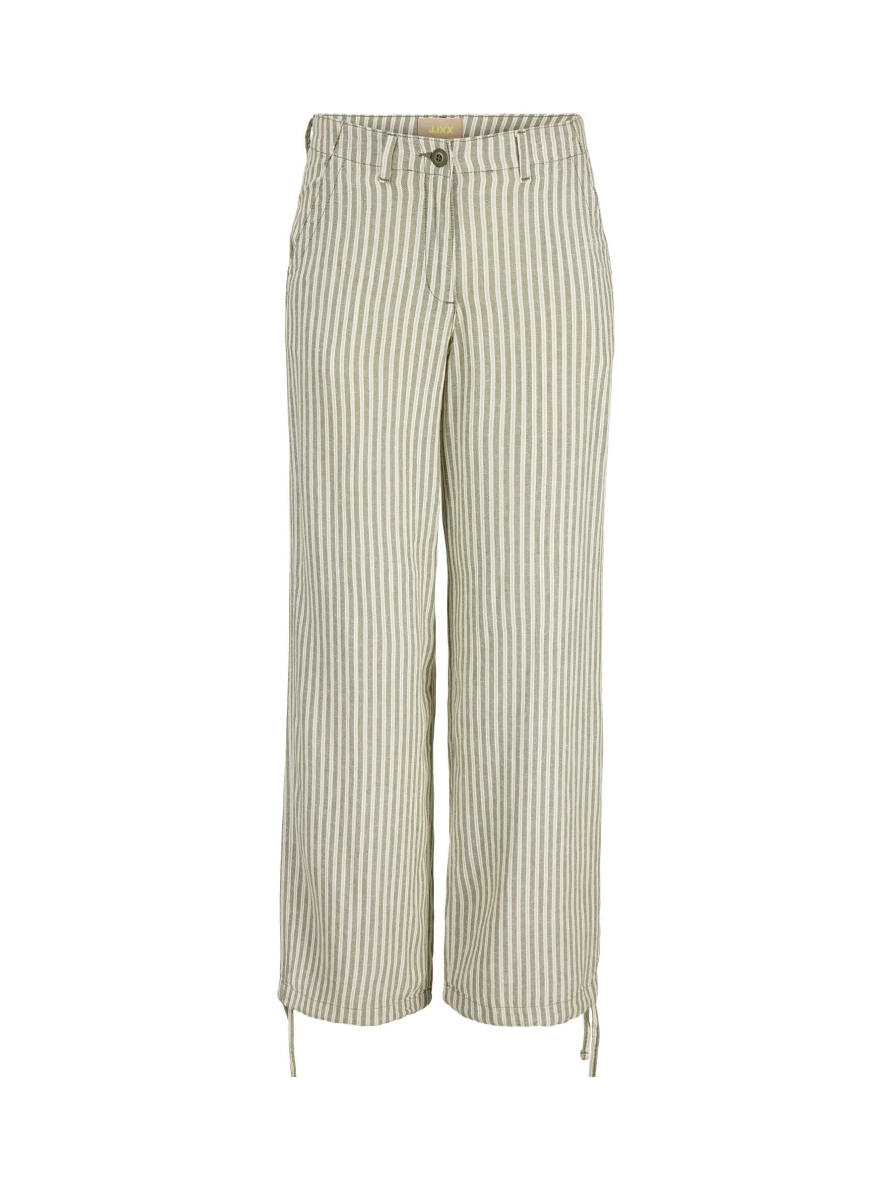 NEAT LINEN H CHECK｜SROUSERS - Green 46 NEAT｜LINEN H CHECK
