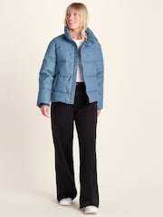 Tog 24 Blue Radcliffe Gingham Check Insulated Padded Jacket - Image 3 of 8
