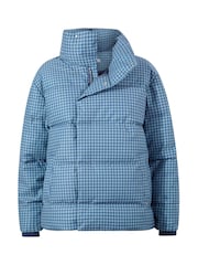 Tog 24 Blue Radcliffe Gingham Check Insulated Padded Jacket - Image 8 of 8