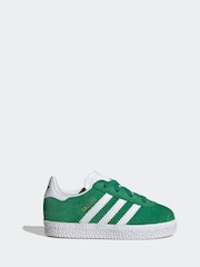 adidas Originals Green Gazelle Comfort Closure Elastic Trainers - Image 1 of 9