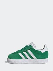 adidas Originals Green Gazelle Comfort Closure Elastic Trainers - Image 2 of 9