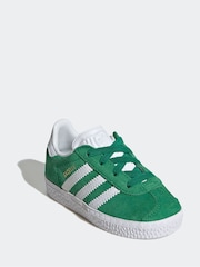 adidas Originals Green Gazelle Comfort Closure Elastic Trainers - Image 3 of 9